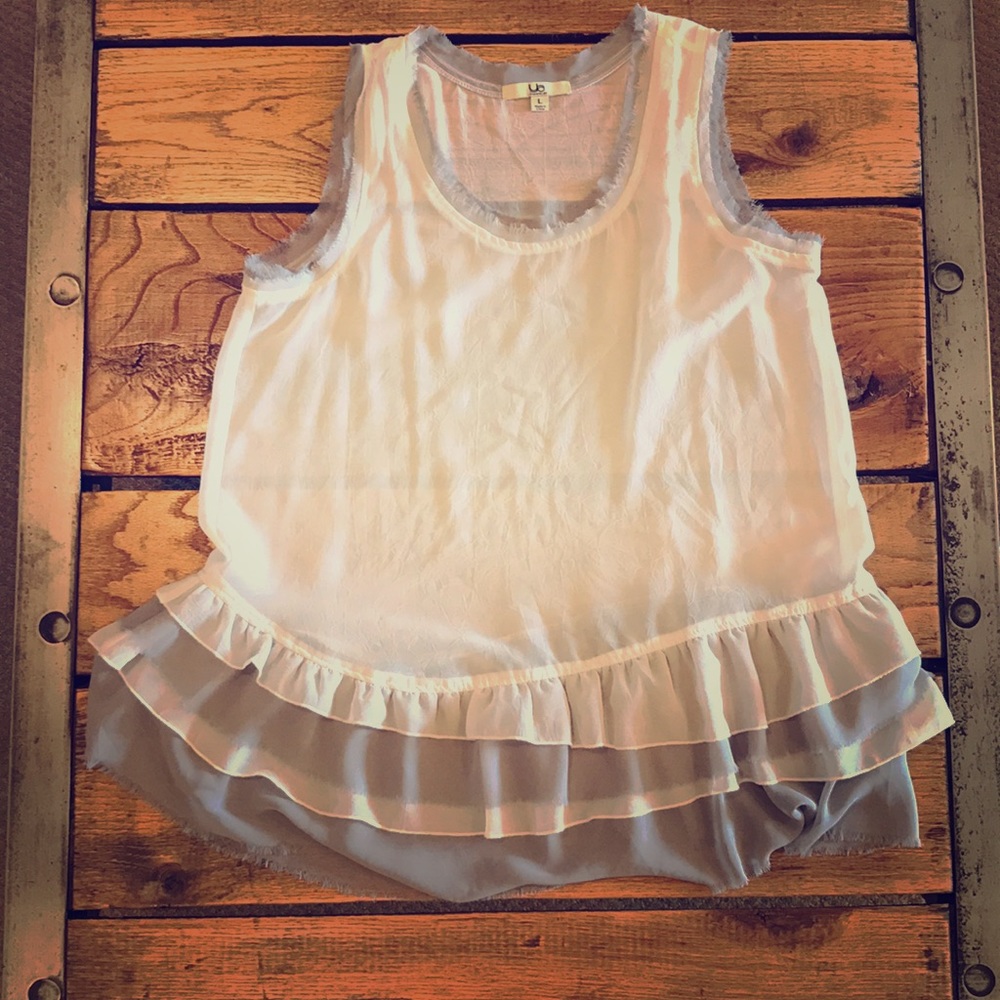 Ruffled tank top